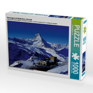 Hra/Hračka CALVENDO Puzzle Gornergrat mit Matterhorn. Zermatt 1000 Teile Lege-Größe 64 x 48 cm Foto-Puzzle Bild von Susan Michel / CH Susan Michel / CH