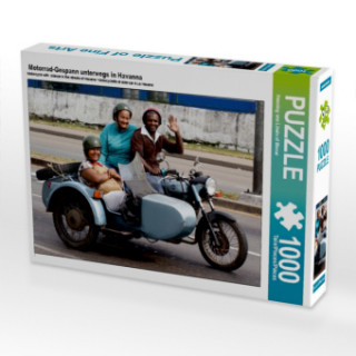 Joc / Jucărie Motorrad-Gespann unterwegs in Havanna (Puzzle) Henning von Löwis of Menar