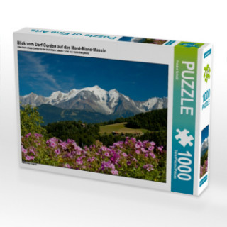 Hra/Hračka Blick vom Dorf Cordon auf das Mont-Blanc-Massiv (Puzzle) Frauke Scholz