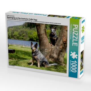 Joc / Jucărie Ein Motiv aus dem Kalender Spaziergang am See Australian Cattle Dogs (Puzzle) Verena Scholze