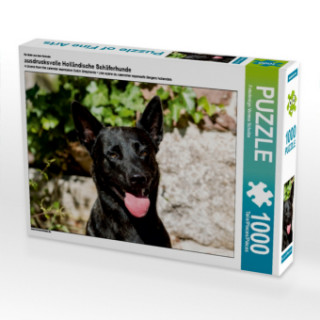 Joc / Jucărie Ein Motiv aus dem Kalender ausdrucksvolle Holländische Schäferhunde (Puzzle) Verena Scholze
