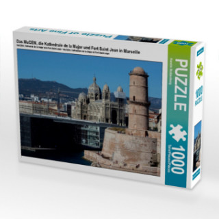 Hra/Hračka Das MuCEM, die Kathedrale de la Major und Fort Saint Jean in Marseille (Puzzle) Kerstin Stolzenburg