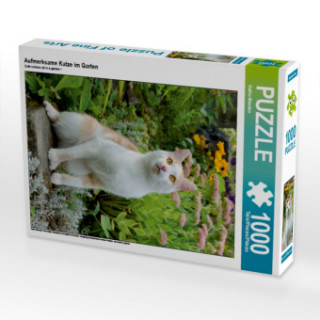 Joc / Jucărie Aufmerksame Katze im Garten (Puzzle) Katho Menden