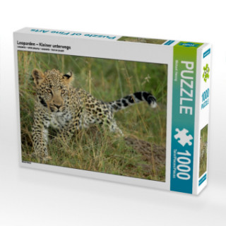 Gra/Zabawka CALVENDO Puzzle Leoparden - Kleiner unterwegs 1000 Teile Lege-Größe 64 x 48 cm Foto-Puzzle Bild von Michael Herzog Michael Herzog