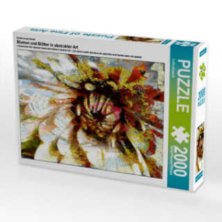 Joc / Jucărie Ein Motiv aus dem Kalender Blumen und Blätter in abstrakter Art (Puzzle) LoRo-Artwork
