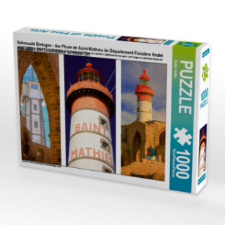 Game/Toy Sehnsucht Bretagne - Am Phare de Saint-Mathieu im Département Finistére findet man gleich drei Leuchttürme an einem Ort (Puzzle) Stefan Sattler