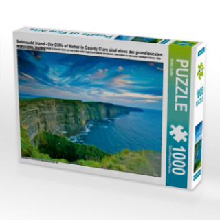 Játék Sehnsucht Irland - Die Cliffs of Moher in County Clare sind eines der grandiosesten Naturschauspiele (Puzzle) Stefan Sattler