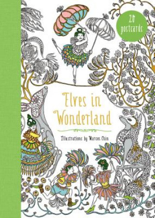 Kniha Elves in Wonderland 20 Postcards Marcos Chin