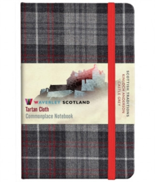 Kniha Waverley S.T. (M): Castle Grey Pocket Genuine Tartan Cloth Commonplace Notebook 