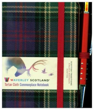 Carte Waverley S.T. (S): Hunting Mini with Pen Pocket Genuine Tartan Cloth Commonplace Notebook 