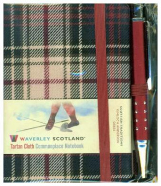 Carte Waverley S.T. (S): Dress Mini with Pen Pocket Genuine Tartan Cloth Commonplace Notebook 