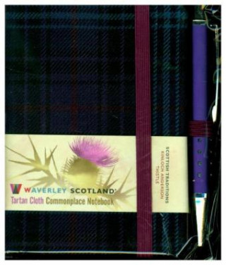 Kniha Waverley S.T. (S): Thistle Mini with Pen Pocket Genuine Tartan Cloth Commonplace Notebook 