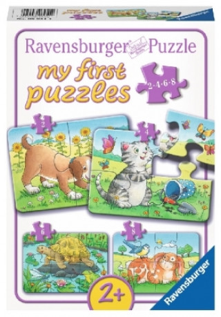 Játék Ravensburger Kinderpuzzle - 06951 Niedliche Haustiere - my first puzzle mit 2,4,6,8 Teilen - Puzzle für Kinder ab 2 Jahren 