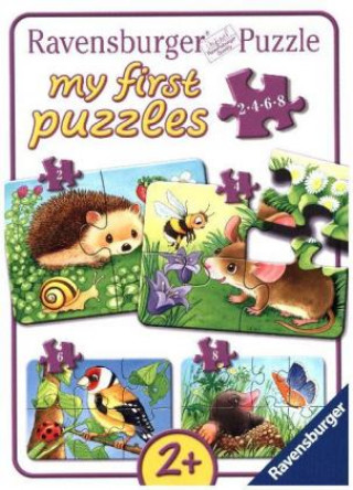 Játék Ravensburger Kinderpuzzle - 06952 Süße Gartenbewohner - my first puzzle mit 2,4,6,8 Teilen - Puzzle für Kinder ab 2 Jahren 