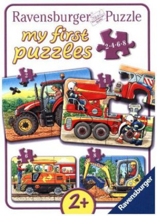 Hra/Hračka Ravensburger Kinderpuzzle - 06954 Bei der Arbeit - my first puzzle mit 2,4,6,8 Teilen - Puzzle für Kinder ab 2 Jahren 