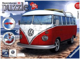 Joc / Jucărie Ravensburger 3D Puzzle 12516 - Volkswagen T1 - Surfer Edition - 162 Teile 