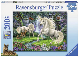 Game/Toy Ravensburger Kinderpuzzle - 12838 Geheimnisvolle Einhörner - Einhorn-Puzzle für Kinder ab 8 Jahren, mit 200 Teilen im XXL-Format Ravensburger