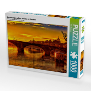 Hra/Hračka Sonnenaufgang über der Elbe in Dresden (Puzzle) Dirk Meutzner