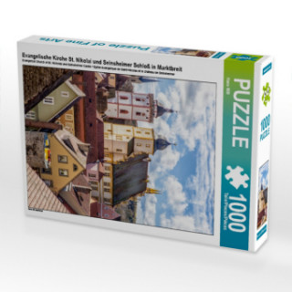 Hra/Hračka Evangelische Kirche St. Nikolai und Seinsheimer Schloß in Marktbreit (Puzzle) Hans Will