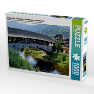 Hra/Hračka Historische Holzbrücke - Wahrzeichen von Forbach (Puzzle) Ulrike Kröll