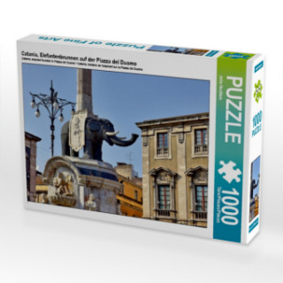 Joc / Jucărie Catania, Elefantenbrunnen auf der Piazza del Duomo (Puzzle) Jutta Heußlein