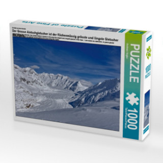 Játék Ein Motiv aus dem Kalender Der Grosse Aletschgletscher ist der flächenmässig grösste und längste Gletscher der Alpen. (Puzzle) Andreas Vogler