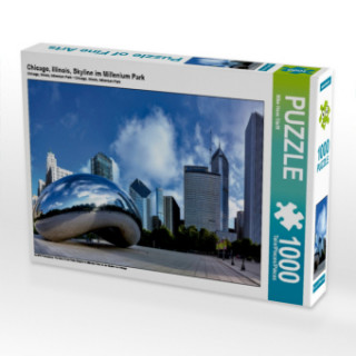 Gra/Zabawka Chicago, Illinois, Skyline im Millenium Park (Puzzle) Mike Hans Steffl
