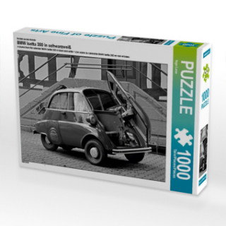 Gioco/giocattolo Ein Motiv aus dem Kalender BMW Isetta 300 in schwarzweiß (Puzzle) Ingo Laue