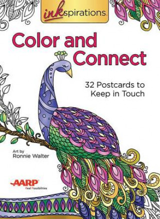 Kniha Inkspirations Color and Connect: 32 Postcards to Keep in Touch Ronnie Walter