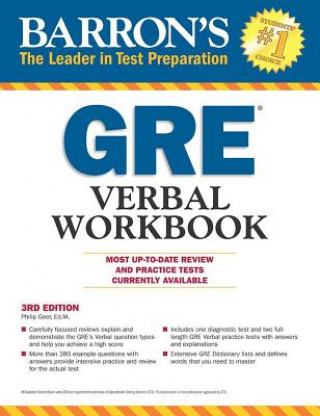 Książka Barron's GRE Verbal Workbook Philip Geer Ed M.