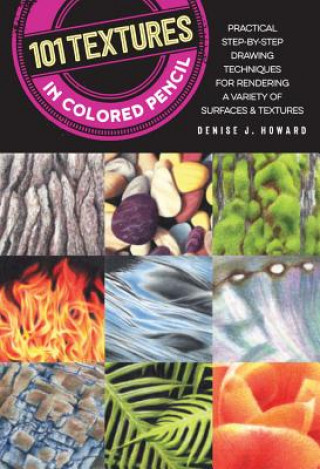 Könyv 101 Textures in Colored Pencil Denise J. Howard