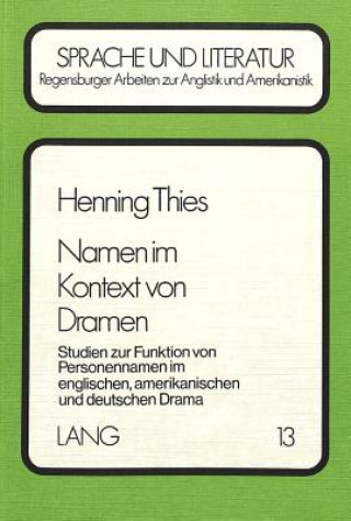 Книга Namen im Kontext von Dramen Henning Thies