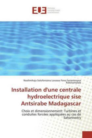 Kniha Installation d'une centrale hydroelectrique sise Antsirabe Madagascar Noelimihaja Solofoniaina Lovasoa Feno Fanantenana Rakotomalala