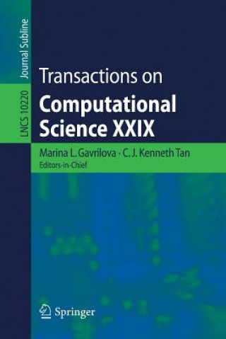 Książka Transactions on Computational Science XXIX Marina L. Gavrilova