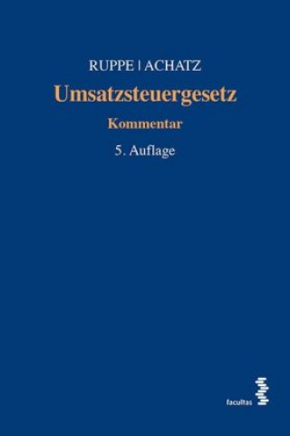 Kniha Umsatzsteuergesetz Hans Georg Ruppe