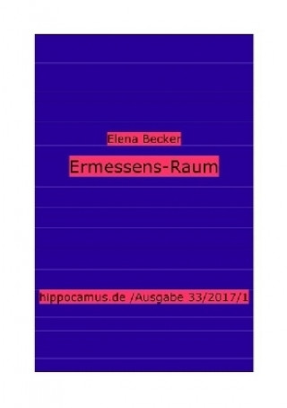 Kniha Ermessens-Raum Elena Maria Hagl-Becker