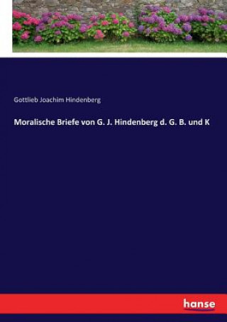 Book Moralische Briefe von G. J. Hindenberg d. G. B. und K Hindenberg Gottlieb Joachim Hindenberg