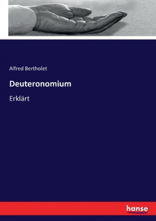 Carte Deuteronomium Bertholet Alfred Bertholet