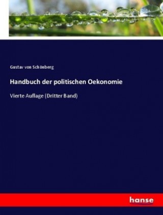 Carte Handbuch der politischen Oekonomie Gustav von Schönberg
