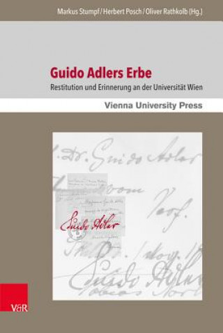 Kniha Guido Adlers Erbe Markus Stumpf