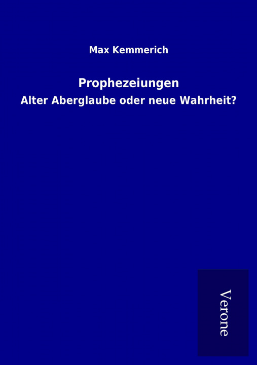 Книга Prophezeiungen Max Kemmerich