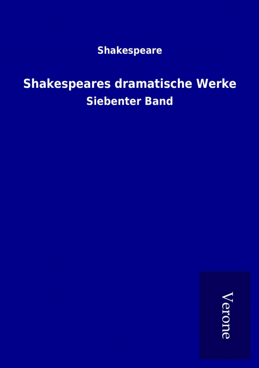 Książka Shakespeares dramatische Werke Shakespeare