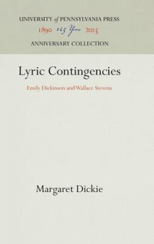 Boek Lyric Contingencies Margaret Dickie
