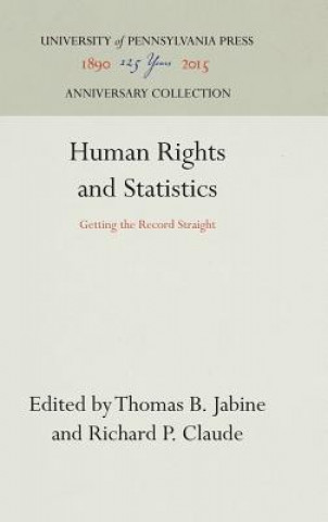 Kniha Human Rights and Statistics Thomas B. Jabine