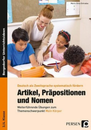 Carte Artikel, Präpositionen und Nomen - Mein Körper 3/4 Marie-Anne Entradas