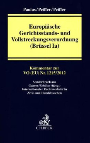 Kniha Europäische Gerichtsstands- und Vollstreckungsverordnung (Brüssel Ia) David Paulus