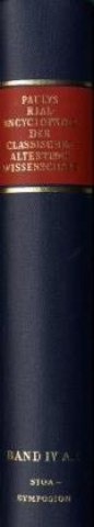 Buch Realencyclopadie der classischen Altertumswissenschaft Pauly Wissowa