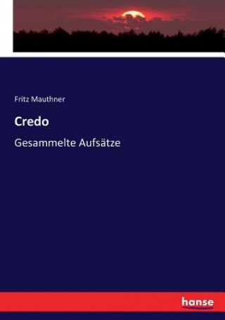 Carte Credo FRITZ MAUTHNER