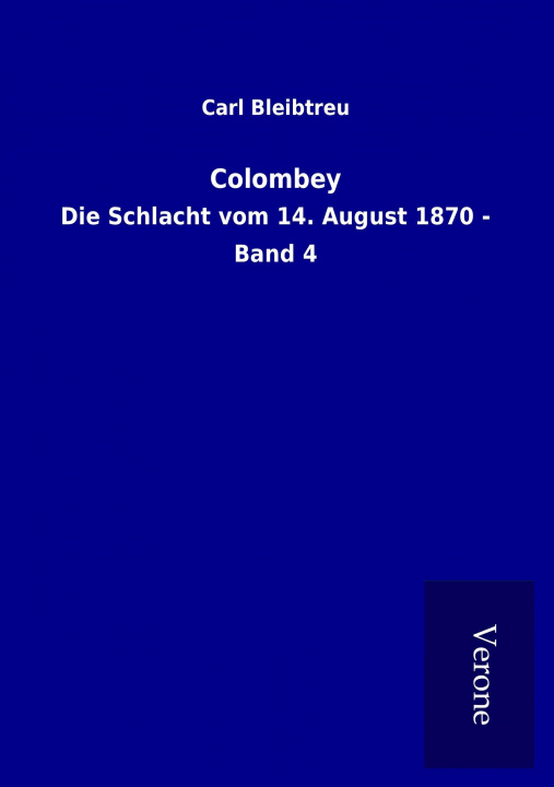 Kniha Colombey Carl Bleibtreu