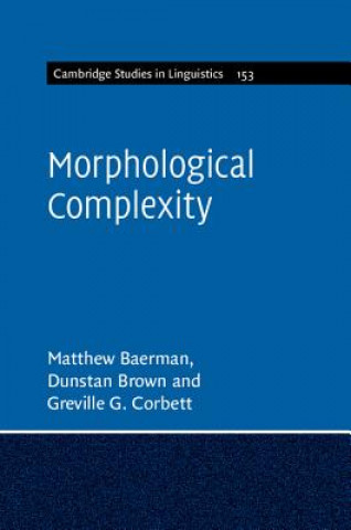 Buch Morphological Complexity Matthew (University of Surrey) Baerman